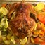 Запеченая курица с картофелем и перцем