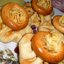 Блинные мешочки с творогом и ананасом