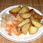 Картофель запеченный с луком