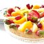 Песочный торт с манго и клубникой