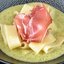 Паста с пармской ветчиной и соусом из цукини