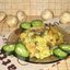 Плов с курицей и шампиньонами