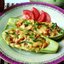 Кабачки фаршированные грибами и рисом