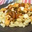 Макароны с курицей в соусе из овощей с грибами по-провански