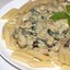 Паста с курицей и грибами