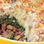 Картофельная запеканка с мясом и шпинатом