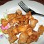 Жареная свинина со шкварками