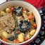 Рагу из цесарки с шампиньонами и ньокками
