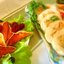 Блинчики с грибами и сыром