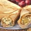 Кулечки из лаваша с сыром и виноградом