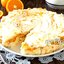 Творожная запеканка с апельсинами и меренгой