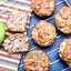 Кексы из цельнозерновой муки с орехами и яблоком