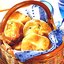Булочки из песочного теста с яблоками