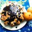 Шарлотка с клюквой