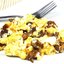 Омлет с белыми грибами, сыром грюйер и эстрагоном