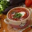 Летний постный борщ с баклажанами