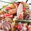 Салат из фузилли с морепродуктами