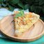 Пирог с грушей, камамбером, орехами и мятой