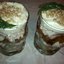Слоеный салат с куриной грудкой, картофелем и грибами