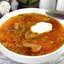 Борщ вегетарианский с грибами