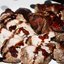 Конверты из утиных грудок с голубым сыром и малиновым конфитюром