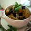 Куриная грудка в соусе с кари и грибами
