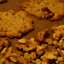 Овсяное ароматное печенье с медом, грецкими орехами, изюмом