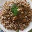 Гречка с мясом и грибной подливкой