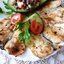 Рыба-гриль с грибной сальсой