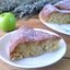 Манник с яблоками на кефире
