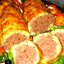 Мясной рулет в сырно-картофельной оболочке