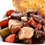 Говядина с вином и овощами