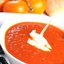 Суп-пюре из свежих помидоров и рыбы