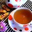 Черный чай с мятой и лепестками календулы