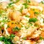Картофель жареный, с яйцом