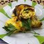 Омлет с сыром помидорами и беконом