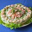 Салат с красной рыбой и креветками