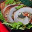 Свиной рулет со шпинатом, кедровыми орешками и фетой
