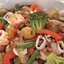 Салат из морепродуктов с овощами