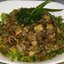 Постный салат с грибами и фасолью