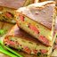 Пирог с лососем, яйцами и зеленью