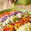 Салат из курицы, маринованной в лайме и текиле