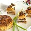 Канапе с террином из баранины и каперсами