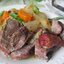 Кабан, запеченный с овощами