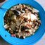 Овсяная каша с яблоком, корицей и кленовым сиропом
