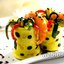 Закуска из блинчиков с морепродуктами