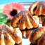 Конвертики с яблоками из творожного теста