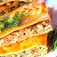 Пироги с лососем и овощами