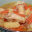 Рагу из картофеля со свиной грудинкой в мультиварке