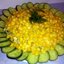 Салат с мясом криля и огурцами